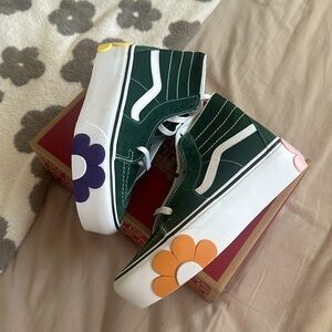 VANS - Sk8 Hi tapered stackform sneakers / green floral